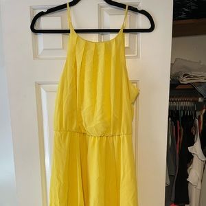 Francesca’s Yellow High Neck Dress
